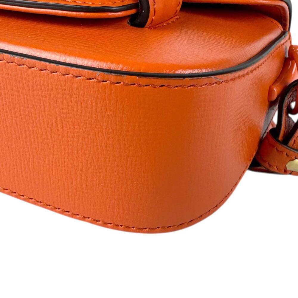 GUCCI Orange Leather Horsebit Shoulder Bag - Picture 9 of 13